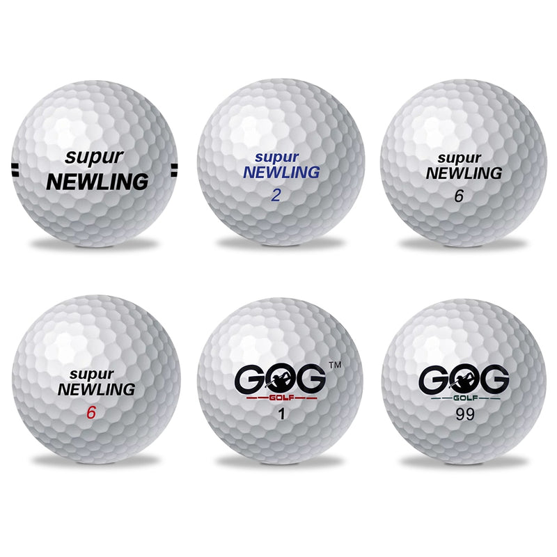 1 Pcs Golf Ball Brand GOG and Supur Newling Golf Balls Supur Long Distance Support Custom Logo