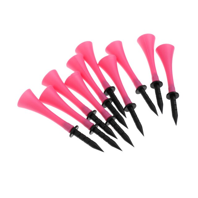 10 Pieces Rubber Golf Tees Golfer Training Golf Accessories - 83mm Height