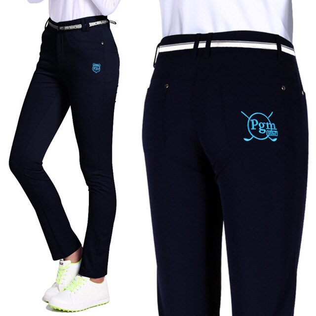 PGM Women Golf Pants Trousers Sportwear Female Slim Quick Dry Elastic Summer Thin Leisure Outdoor Sports Clothing Wear Pants