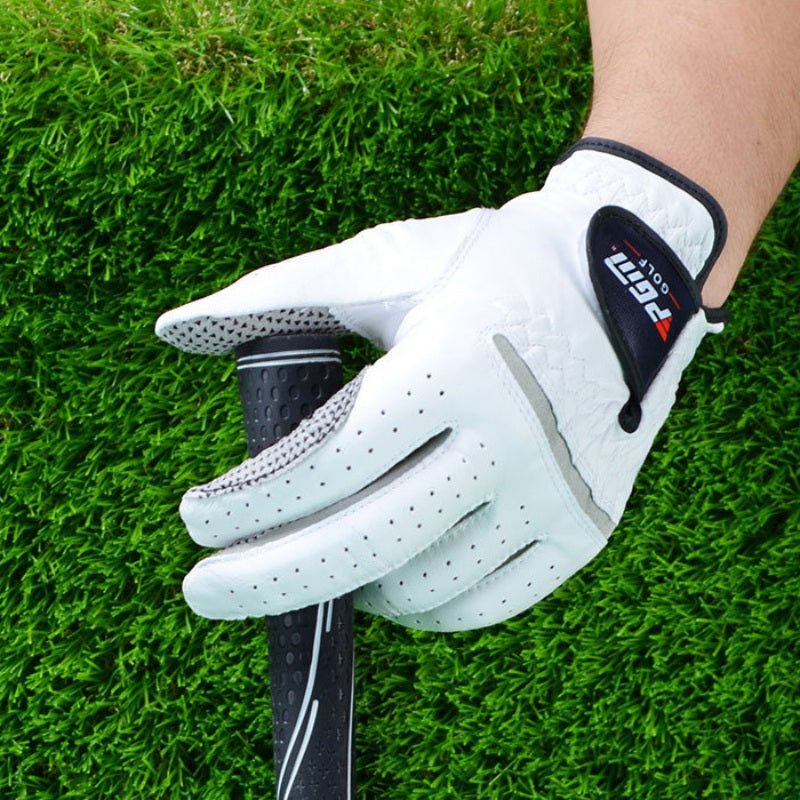 1pcs Golf Gloves Men's Left Right Hand Soft Breathable Pure Sheepskin With Anti-slip Granules Golf Gloves