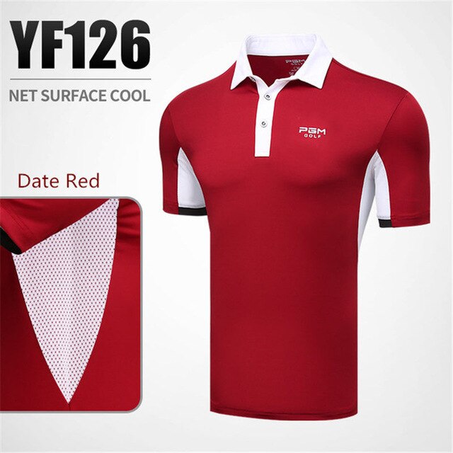 2019 Golf Shirts Mens Short Sleeve Shirt Sport Golf Wear Man Turn Down Collar Sportwear Tennis T Shirt Clothing