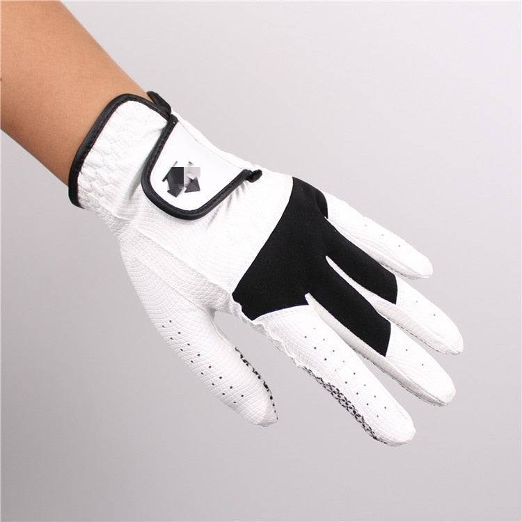 golf gloves PU golf gloves men left hand lasting well ventilate elasticity Superfiber