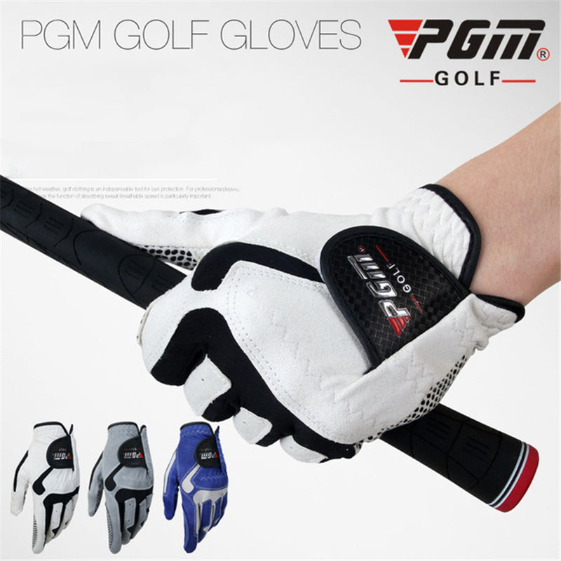 1 PCS Golf Gloves Men's Left Right Hand Soft Breathable Pure Sheepskin With Anti-slip Granules Golf Gloves Golf Men