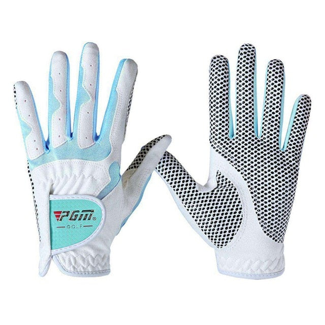 Women's Golf Gloves  Anti-slip Design Left and Right Hand  Granules Microfiber Cloth Breathable Soft Sports Gloves