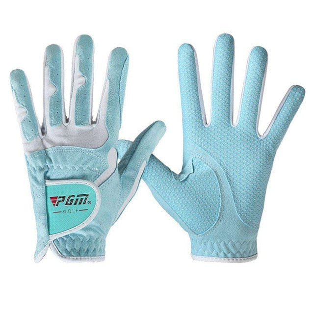 Women's Golf Gloves  Anti-slip Design Left and Right Hand  Granules Microfiber Cloth Breathable Soft Sports Gloves