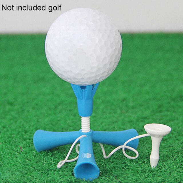 Easy Sport Self Standing Golf Tee Rotatable Tripod Anti-flying Accessories Aids Mini Training Adjustable Height Ball Holder