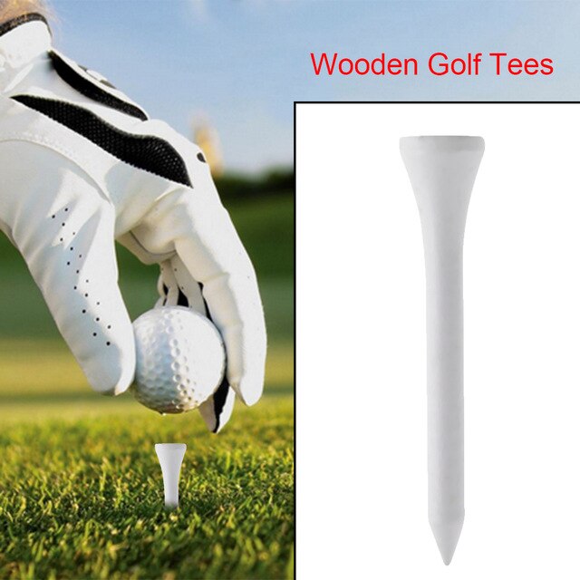 20pcs/set Wooden Golf Tees 55mm Professional Golf wood Tees Driver Training Golf Accessories Golf Ball Nails