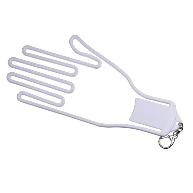 2 Pc Golf Glove Stretcher With Key Chain Plastic Glove Rack Dryer Golf Glove Hanger Holder Golf Accessory