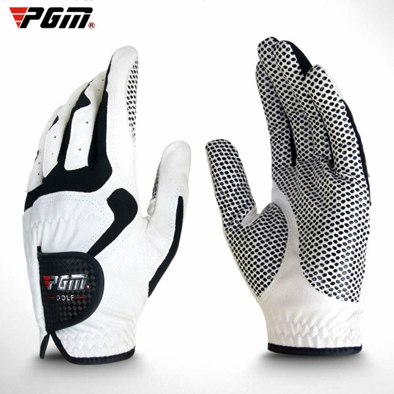 PGM 1PCS Golf Gloves PGM Men's Micro Fiber Soft Golf Gloves Left Hand particles Breathable Sports Grip Anti-skidding Mittens