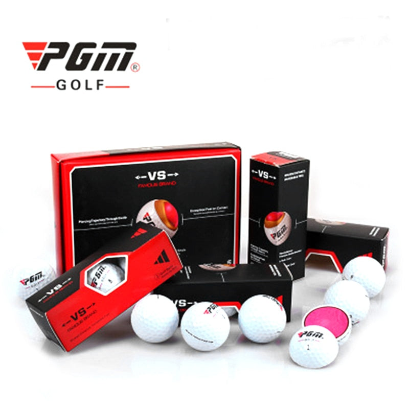 PGM Golf Ball Three-layer Match Ball Gift Box Package Golf Ball Set 12pcs Set/ 3pcs Set Game Use Ball