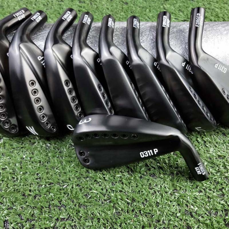 Golf Clubs 0311P GEN2 black golf irons 3-9WG 9pes graphite or steel shaft with head cover free shipping