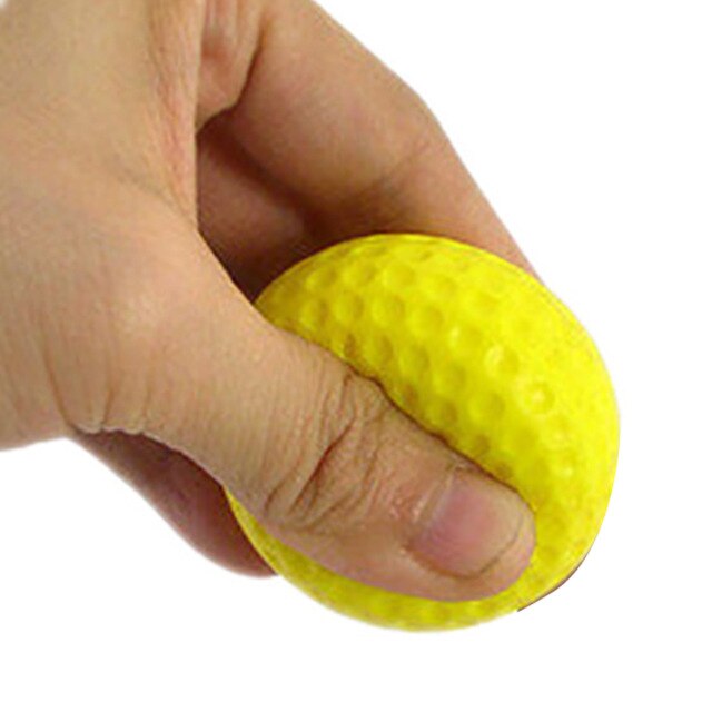 42mm Soft Elastic PU Golf Practice Training Ball for Children Beginner Indoor Outdoor Golf Learning 12 pcs/pack