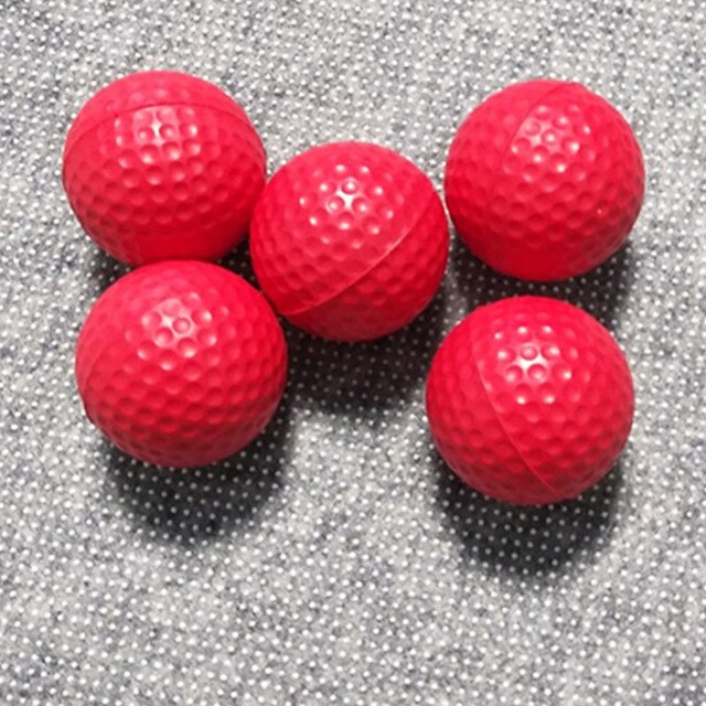 42mm Soft Elastic PU Golf Practice Training Ball for Children Beginner Indoor Outdoor Golf Learning 12 pcs/pack