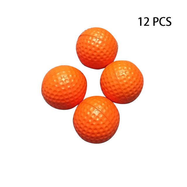 42mm Soft Elastic PU Golf Practice Training Ball for Children Beginner Indoor Outdoor Golf Learning 12 pcs/pack