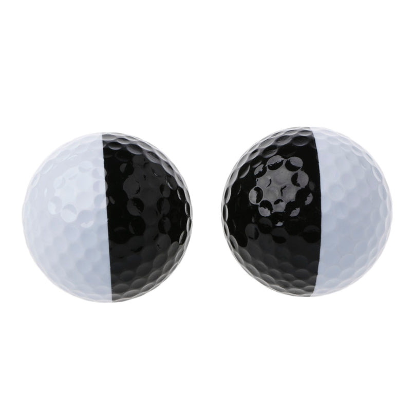 Balck White Golf Ball High Quality Training Goal Sports Game Souvenir Gift