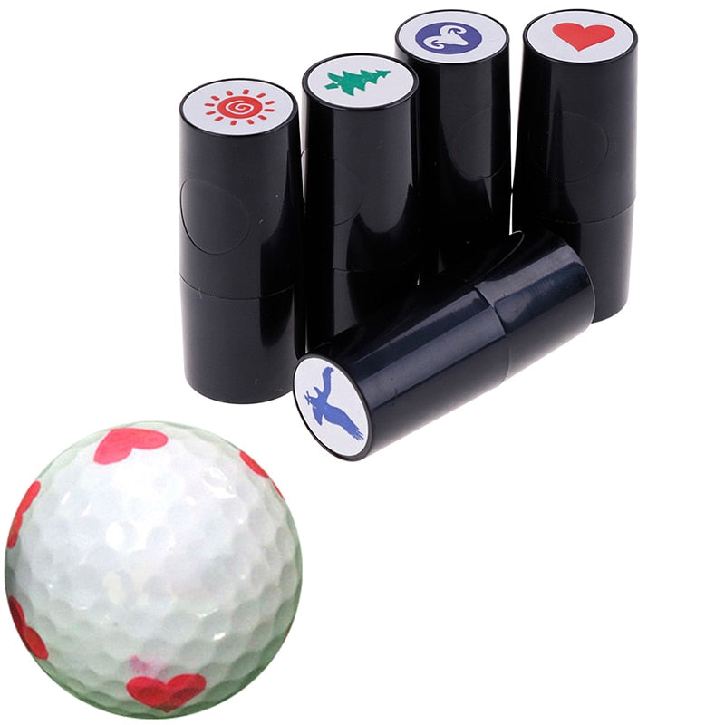 Random Quick-dry Plastic Golf Ball Stamper Stamp Marker Impression Seal Golf Club Accessories Symbol Golfer Souvenir Gift