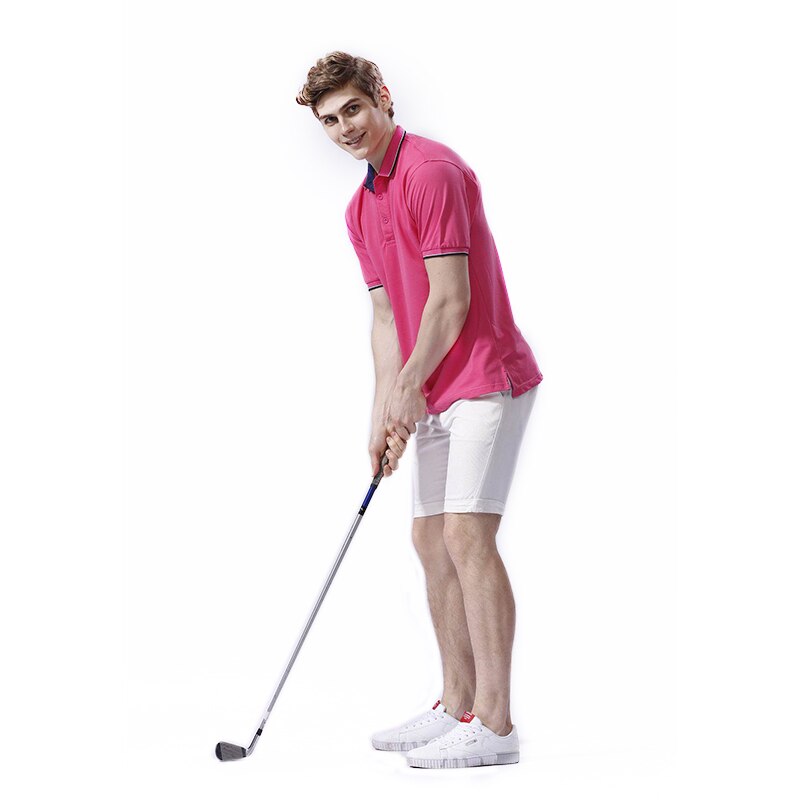 Brand Golf Shirt Mens New Training Golf Polo Shirts Leisure Golf Clothing Short-sleeve T-shirt Men Quick-drying Sports Top