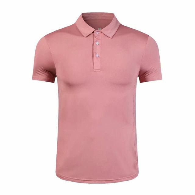 Golf Shirt Golf Clothing Men's Golf Shirts Summer Breathable Elastic Golf Short Sleeve Uniforms