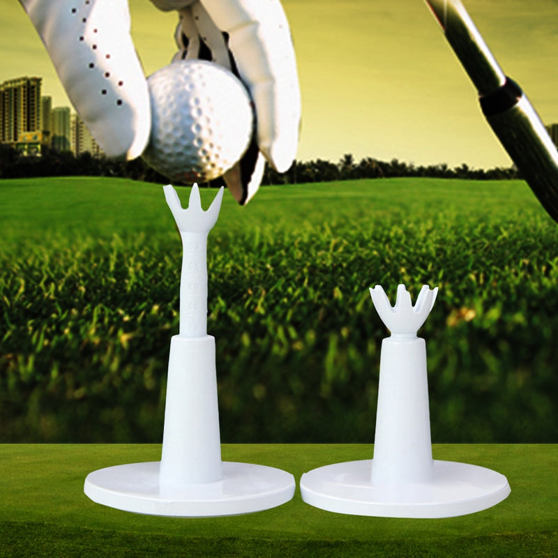 2Pcs/pack Driving Range Outdoor Training Aids Adjustable Height Holder Practice Durable Golf Tee Ball Sport Low Friction Rubber