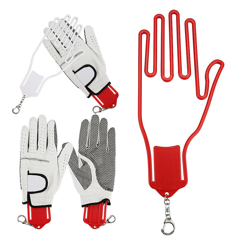 1PC Hand Shaped Golf Glove Holder Rack Dryer Hanger Keeper Gear Plastic Rack Dryer Hanger Stretcher Golf Accessories