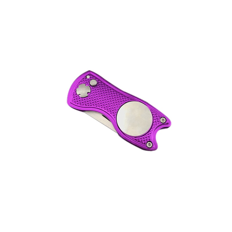 Foldable Golf Divot Tool with Golf Ball  Tool Pitch Groove Cleaner Golf Training Aids Golf Accessories Putting Green Fork