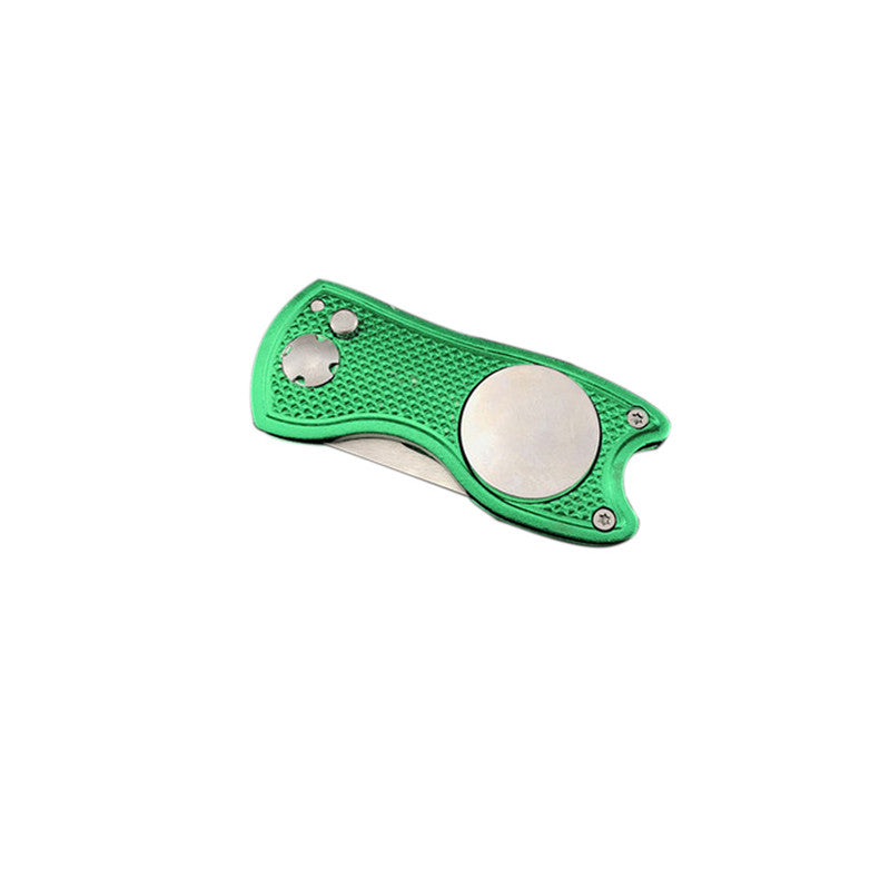 Foldable Golf Divot Tool with Golf Ball Tool Pitch Groove Cleaner Golf Training Aids Golf Accessories putting