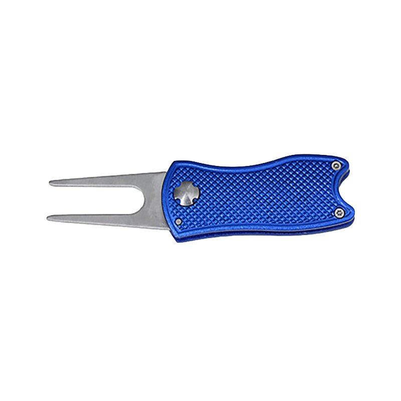 Foldable Golf Divot Tool with Golf Ball Tool Marker Pitch Groove Cleaner Golf Pitchfork Golf Accessories Putting Green Fork