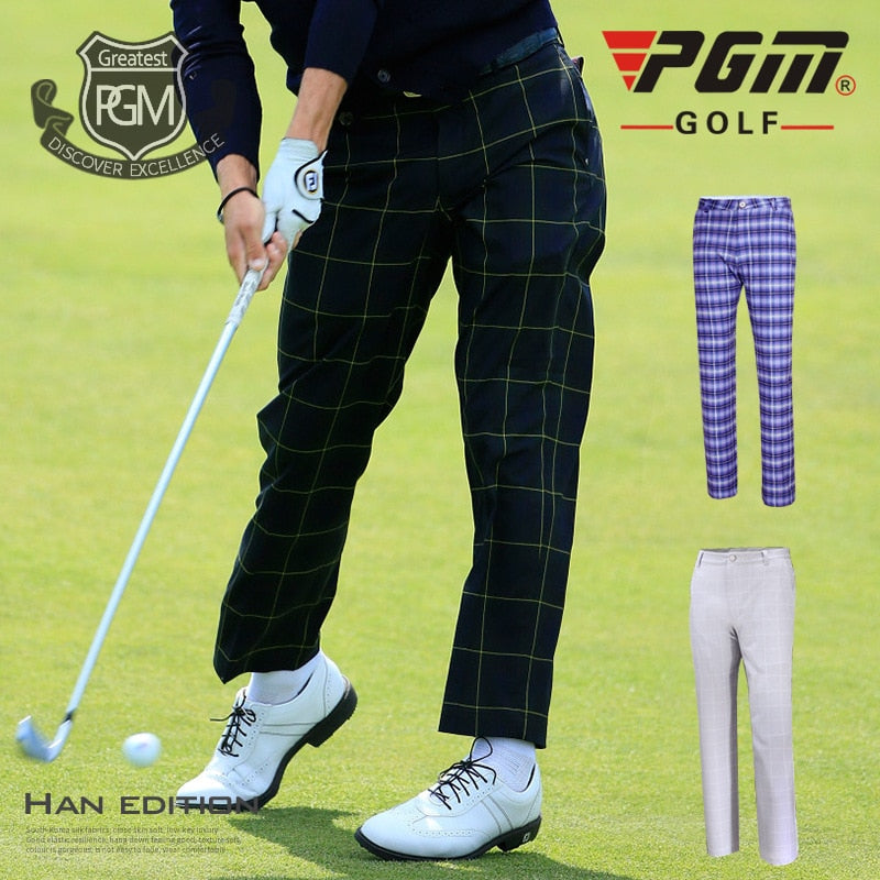 Summer PGM Golf pants men plaid pants shorts Golf summer clothing