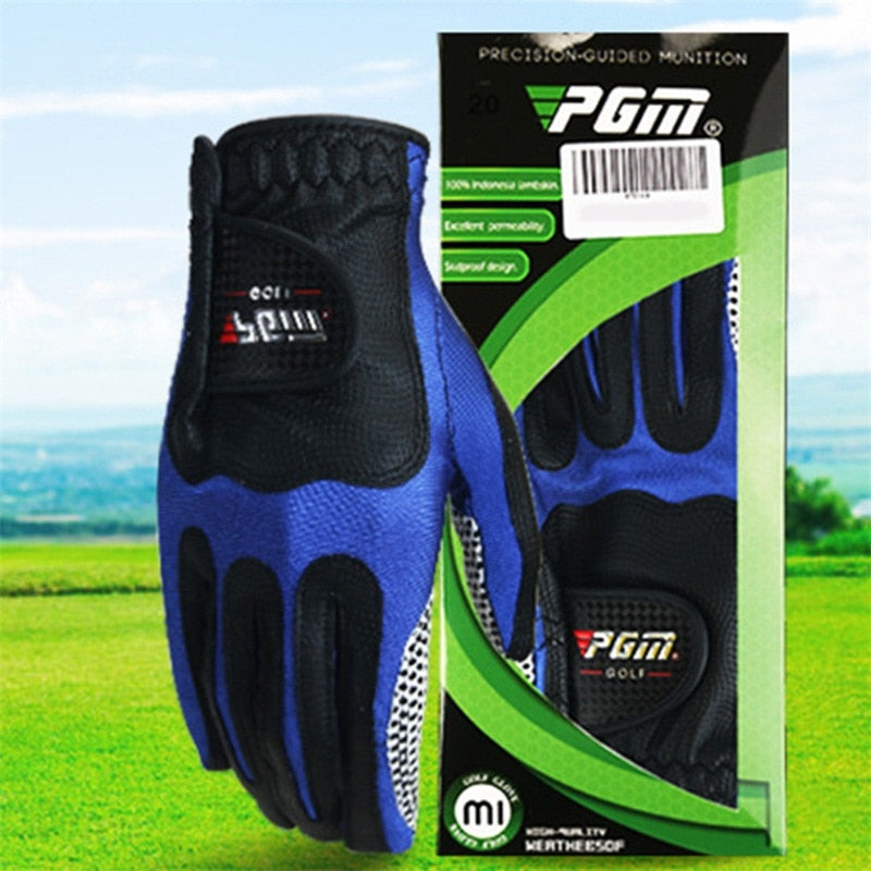 1 Pcs PGM Left Hand Golf Gloves Outdoor Sports High Elasticity Leica Cloth Breathable Non-slip Sportwear for Male