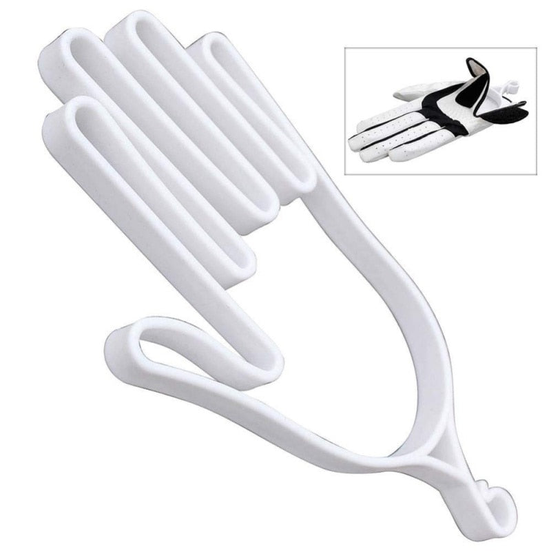 1pc HOT Golf Gloves Holder Sports Golfer Tool Gear Plastic Rack Dryer Hanger Stretcher