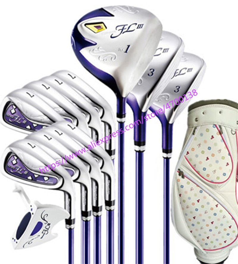 2019 New women Golf clubs Maruman FL III Golf clubs driver+fairway wood+irons+putter+bag Graphite Golf shaft Free shipping