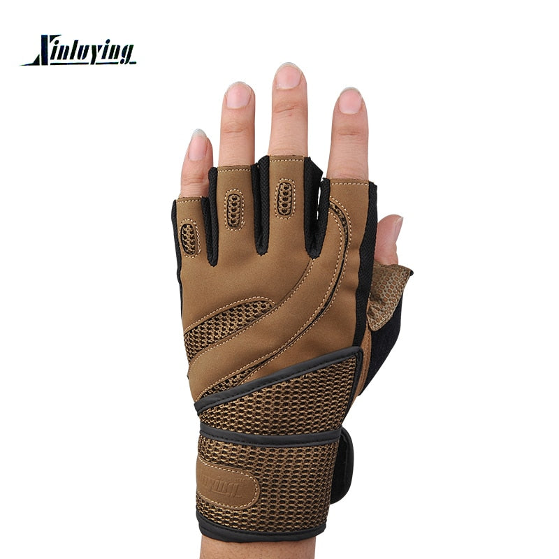 Fitness Gloves Half Finger Skid Resistant Horizontal Bar Training Equipment Golf Gloves Men Weightlifting Bracers