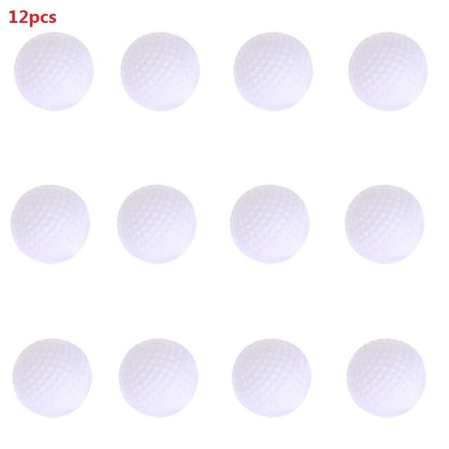 12pcs 6pcs Golf Ball Plastic Hollow Out Sports Training Tennis White Golfball Round Practice Golf Accessories for Outdoor Play